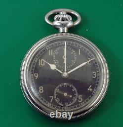 Vintage 1940's HAMILTON WWII Chronograph Navigation Chronometer Watch Model 23