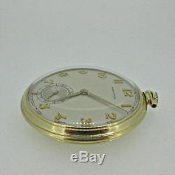 Vintage 1946 Hamilton 917 10s 17j 14k Solid Gold Pocket Watch with Original Box