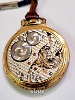 Vintage 1946 Hamilton 992B RR Approved Size 16s 21 Jewels Pocket Watch GF