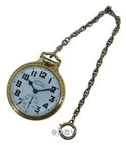 Vintage 1947 Hamilton Railway Special Pocket Watch Grade 992b, 16s 21j, Bar Over