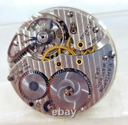 Vintage 1948 Hamilton 992 B Open Face Pocket Watch Movement -16 S! 21 J! RUN