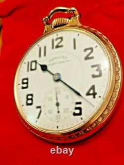Vintage 1948 Hamilton Railway Special Pocket Watch 21 Jewels Size 16 RR grade
