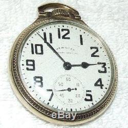 Vintage 1952 HAMILTON Railway Special 21J Railroad Grade 992B Pocket Watch 10k