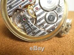 Vintage 1954 Clay Hamilton Masonic Freemason 10K Gold Filled Pocket Watch