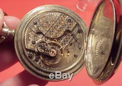 Vintage 2 1/4 in Loaner Tag Railroad 940 Hamilton 21 jewel Pocket Watch 1911
