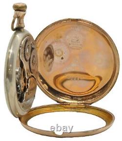 Vintage Antique Hamilton Non-Running Pocket Watch Gold Filled Case 1914