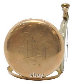 Vintage Antique Hamilton Non-Running Pocket Watch Gold Filled Case 1914