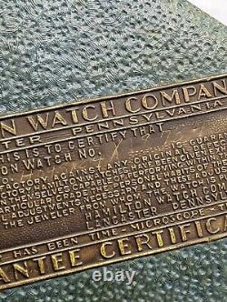 Vintage Empty Display Box for Hamilton Pocket Watch