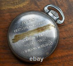 Vintage HAMILTON AN 5740 4992B Hacking Army US Military Infantry Pocket Watch
