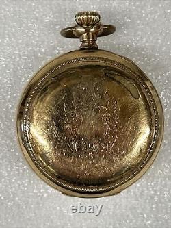 Vintage HAMILTON WATCH CO. Pocket Watch 2 1/4 New Crystal Insured Shipping