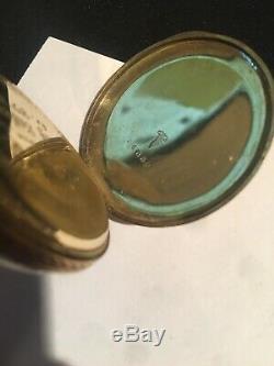 Vintage Hamilton 14K pocket watch 12S 17J + 2 Gold Chains