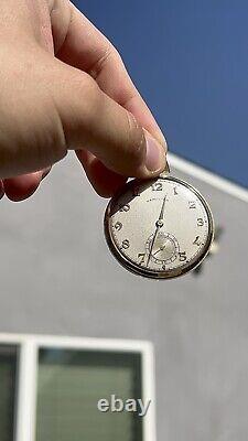 Vintage Hamilton 14k Gold Filled Pocket Watch 917 Movement 17 Jewels Running