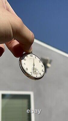 Vintage Hamilton 14k Gold Filled Pocket Watch 917 Movement 17 Jewels Running