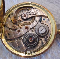 Vintage Hamilton 23j Grade 920 Model 1 18k Yellow Gold Pocket Watch
