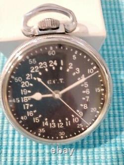 Vintage Hamilton 4992 B Navigator Pocket Watch 22 Jewel 1940's