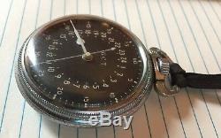 Vintage Hamilton 4992B GCT Military Pocket Watch, 22J, Mvnt SN 4C118872, Runs
