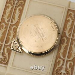 Vintage Hamilton 699 Pocket Watch 10k Gold Filled Presentation with Box Ultra Thin