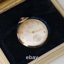 Vintage Hamilton 699 Pocket Watch 10k Gold Filled Presentation with Box Ultra Thin