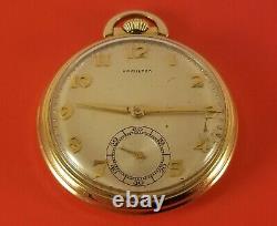 Vintage Hamilton 917 Pocket Watch Gold Fill 17 Jewels 10 Size S/N X196097