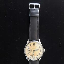 Vintage Hamilton 921 21j Pocket Watch Conversion 44mm Enamel Dial Luminous Hands