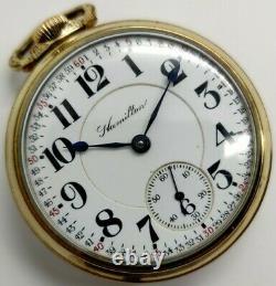 Vintage Hamilton 940 21 jewel 18s RR Railroad grade pocket watch Running