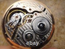 Vintage Hamilton 992 21j 16s Pocket Watch with Double Sunk Dial Minty