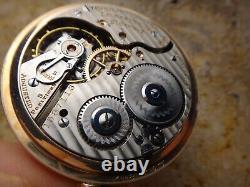 Vintage Hamilton 992 21j 16s Pocket Watch with Double Sunk Dial Minty