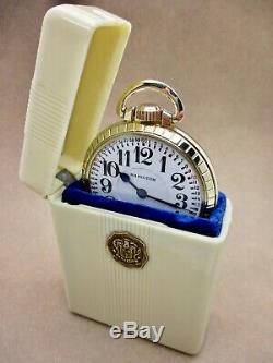 Vintage Hamilton 992 Pocket Watch & Bakelite Case In Extra Fine Condition