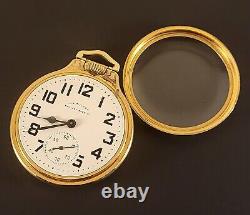 Vintage Hamilton 992B Railway Special Dial Pocket Watch 21 Jewels 16 Size