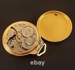 Vintage Hamilton 992B Railway Special Dial Pocket Watch 21 Jewels 16 Size