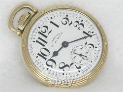 Vintage Hamilton 992b 21 Jewel 10k Gold Fill Railroad Pocket Watch, Running