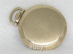 Vintage Hamilton 992b 21 Jewel 10k Gold Fill Railroad Pocket Watch, Running