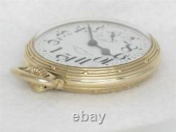 Vintage Hamilton 992b 21 Jewel 10k Gold Fill Railroad Pocket Watch, Running