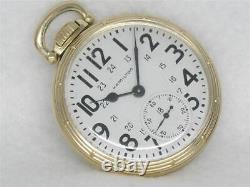 Vintage Hamilton Canadian 992b 21j Railroad Pocket Watch, 24 Hour Dial, Running