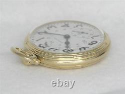 Vintage Hamilton Canadian 992b 21j Railroad Pocket Watch, 24 Hour Dial, Running