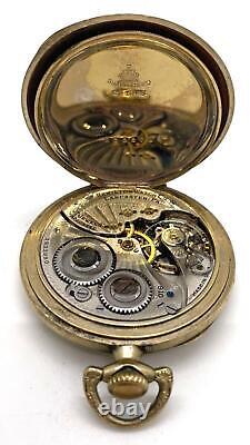 Vintage Hamilton Grade 910 17j 12s Non-Running Pocket Watch Gold Filled Case