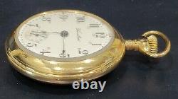 Vintage Hamilton Grade 924 Model 1 18s 17j Gold Filled Pocket Watch, Running