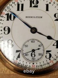 Vintage Hamilton Model 2 16s 21j Pocket Watch Made around 1924 Not Working