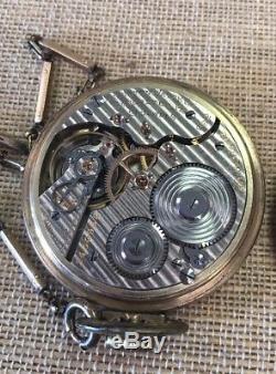 Vintage Hamilton Open Face 10K Gold Filled 992 Railroad 21 Jewels Pocket Watch