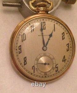 Vintage Hamilton Pocket Watch 12 size 904 Caliber 21 Jewel