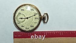 Vintage Hamilton Pocket Watch 17j Serial 3205630 Model 2 Grade 912 Size 12s