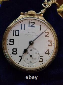 Vintage Hamilton Pocket Watch 992b Railway Special Running Great Very Clean