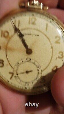 Vintage Hamilton Pocket Watch LHVD WORKING