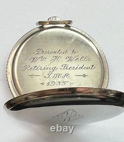 Vintage Hamilton Pocket watch, Lancaster PA 17 jewels, 14K GF 1930s, Running