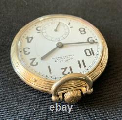 Vintage Hamilton Railway Special 950b Pocket Watch W Case 23 Jewels C. 1953