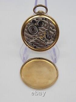 Vintage Hamilton Watch Co. Pocket Watch 10k Gold Filled, 17jewels, Adjusted