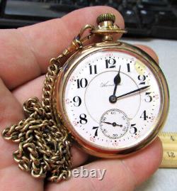 Vintage Hamilton pocket watch 21 jewels 5 positions 10K gold filled, not working