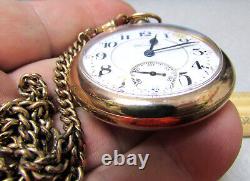 Vintage Hamilton pocket watch 21 jewels 5 positions 10K gold filled, not working