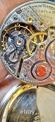 Vintage Hamilton pocket watch 21 jewels 5 positions 10K gold filled, not working