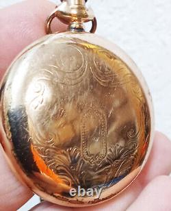 Vintage Hamilton pocket watch 21 jewels 5 positions 10K gold filled, not working